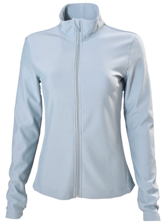 Ebb & Flow Jackets & Blazers - Women's Light Blue Full-Zip Jacket 0107
